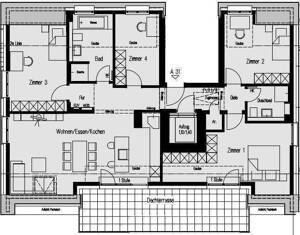 Bezugfertige Neubau 5-Zimmer-Penthouse-Wohnung mit Dachterrasse – 65189 Wiesbaden – Vorschaubild 1