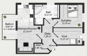 Zum 01.12.2026 | Tageslichtbad mit Wanne und Dusche | Fußbodenheizung | Stellplatz und Garage – 4838 Eilenburg – Vorschaubild 4