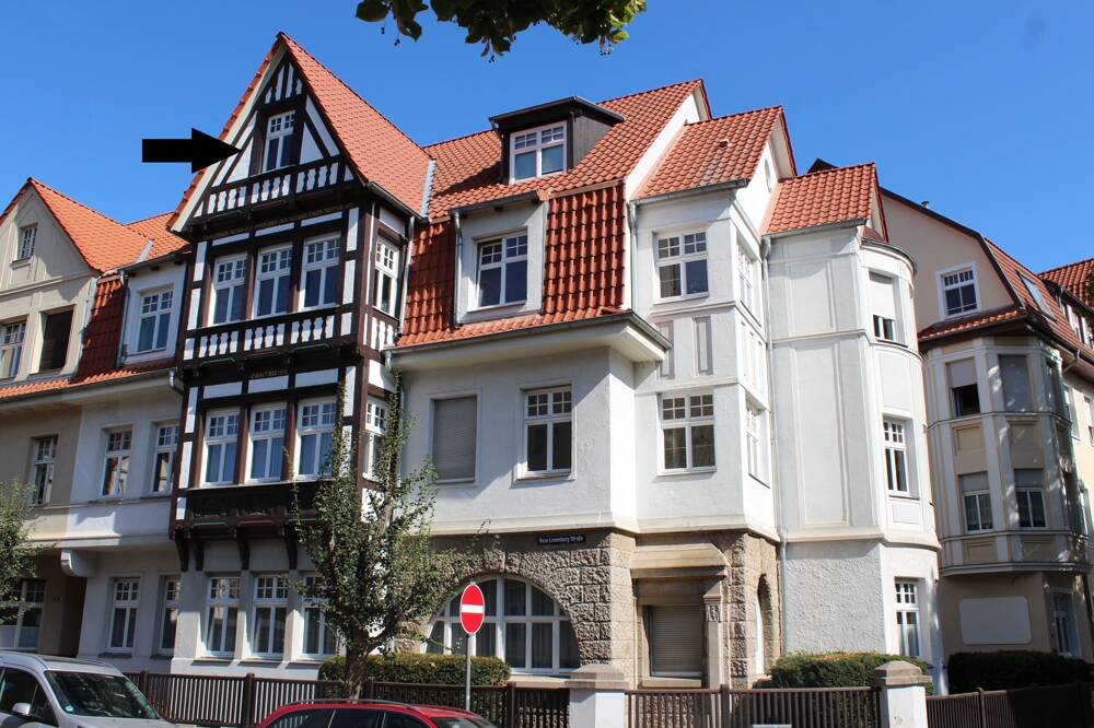 Perfekte Single Wohnung, 2 Zi in denkmalgeschütztem Stadthaus Parkplatz, geeignet als Zweitwohnsitz