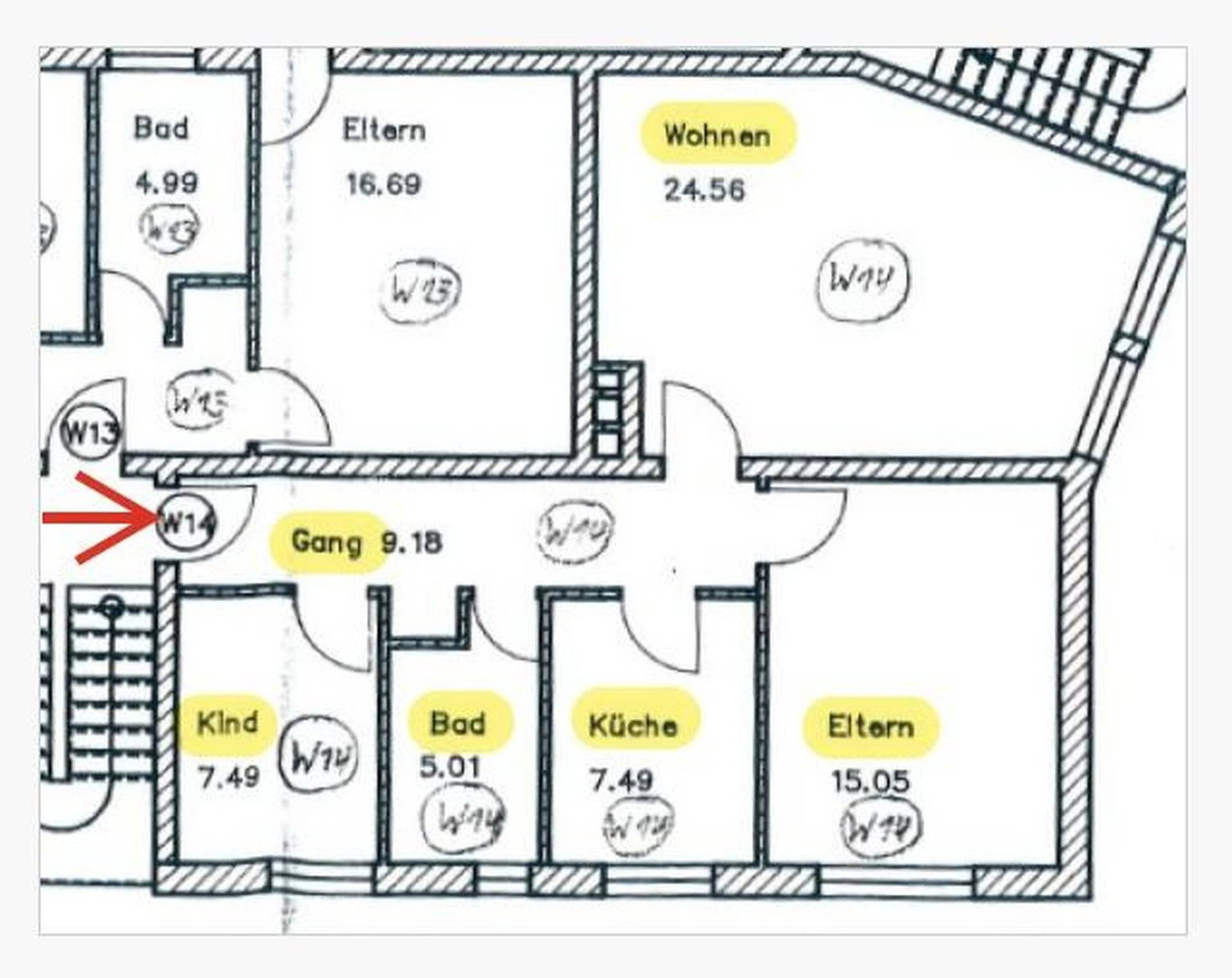 Etagenwohnung in 86154 Augsburg mit 69 m² kaufen