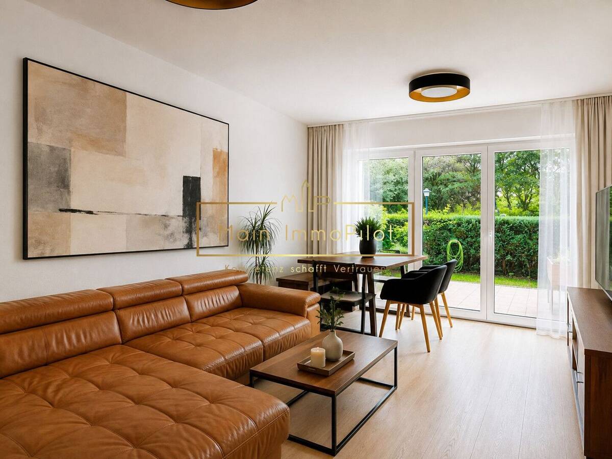 Helle 3-Zimmer-Wohnung mit ruhigem Südgarten im beliebten Sachsenhausen – 60594 Frankfurt am Main – Bild 1 von 9