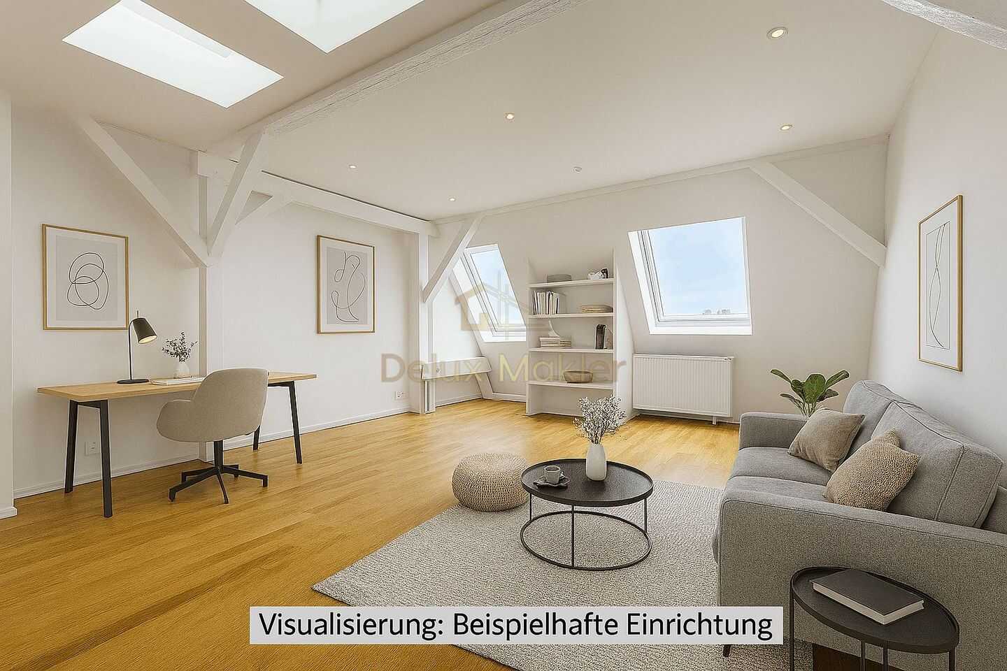 Helle Dachgeschosswohnung mit offener Bauweise und hochwertiger Ausstattung in Mitte