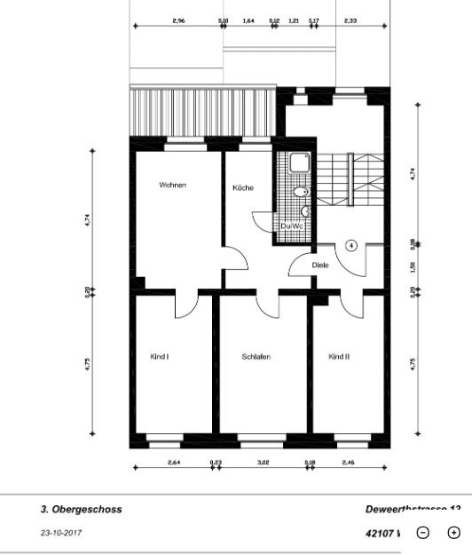 Großzügige 4-Zimmer-Wohnung in Wuppertal – Wuppertal – Vorschaubild 2