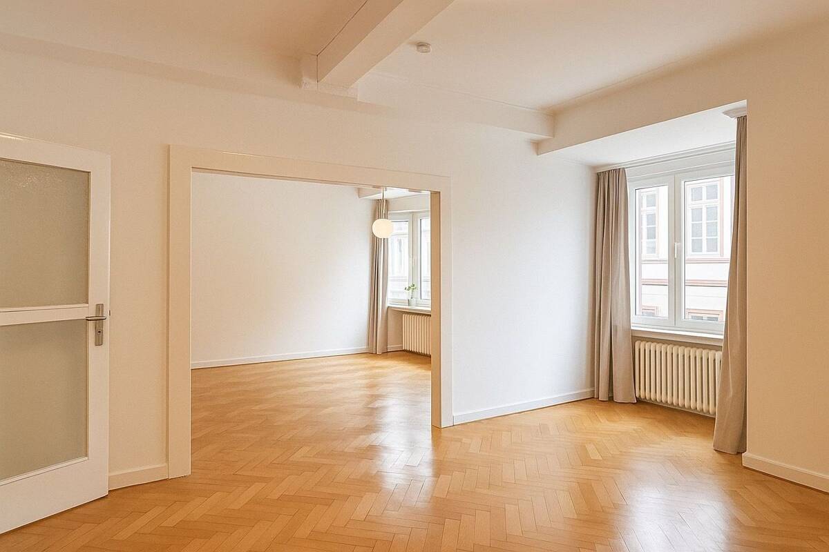 Carlstadt in Düsseldorf: Stilvolle Altbauwohnung mit Balkon - nachhaltig vermietet – 40213 Düsseldorf – Bild 1 von 8