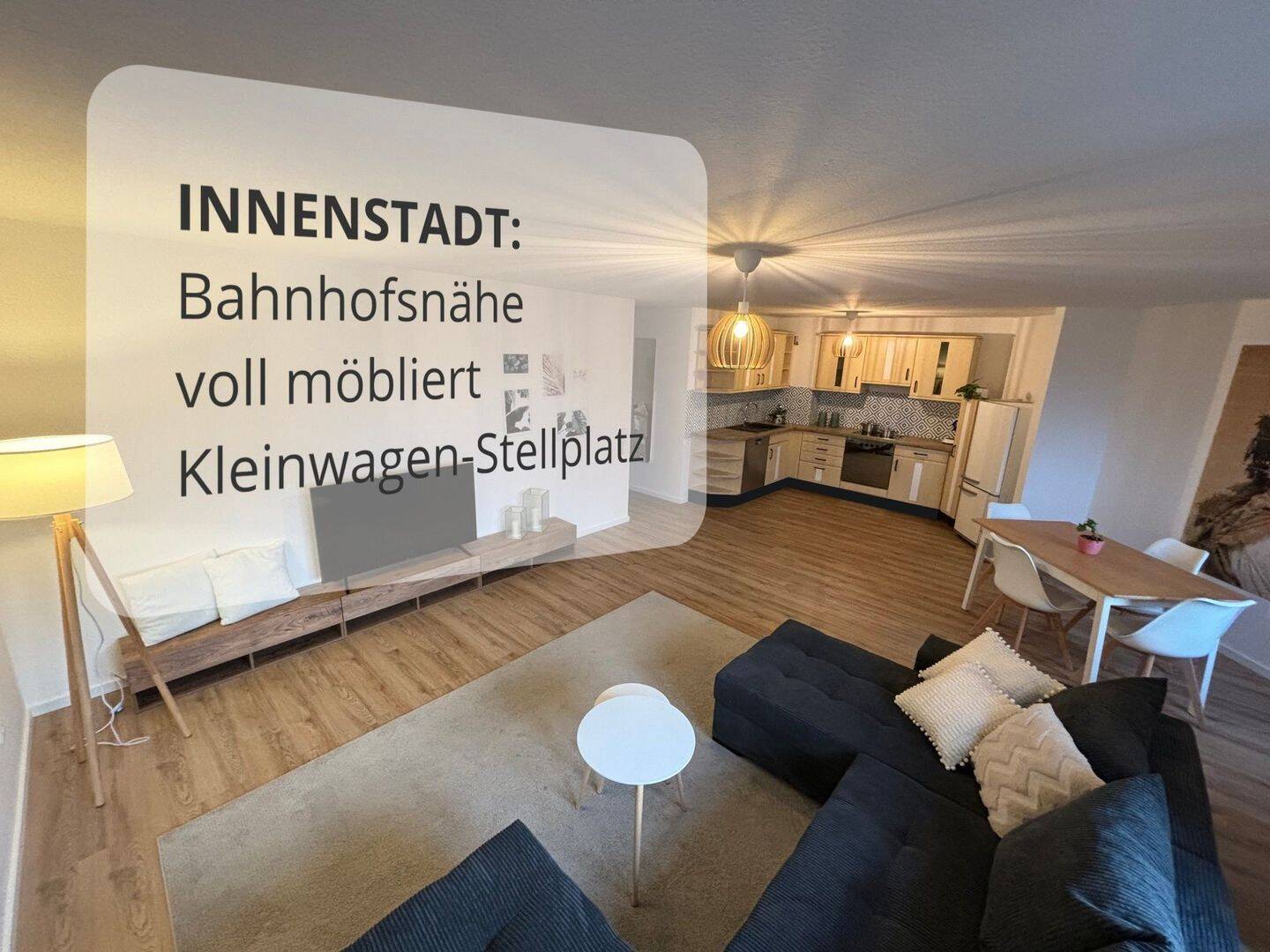ICE-bahnhofsnahne Sofortwohnung mit Vollausstattung