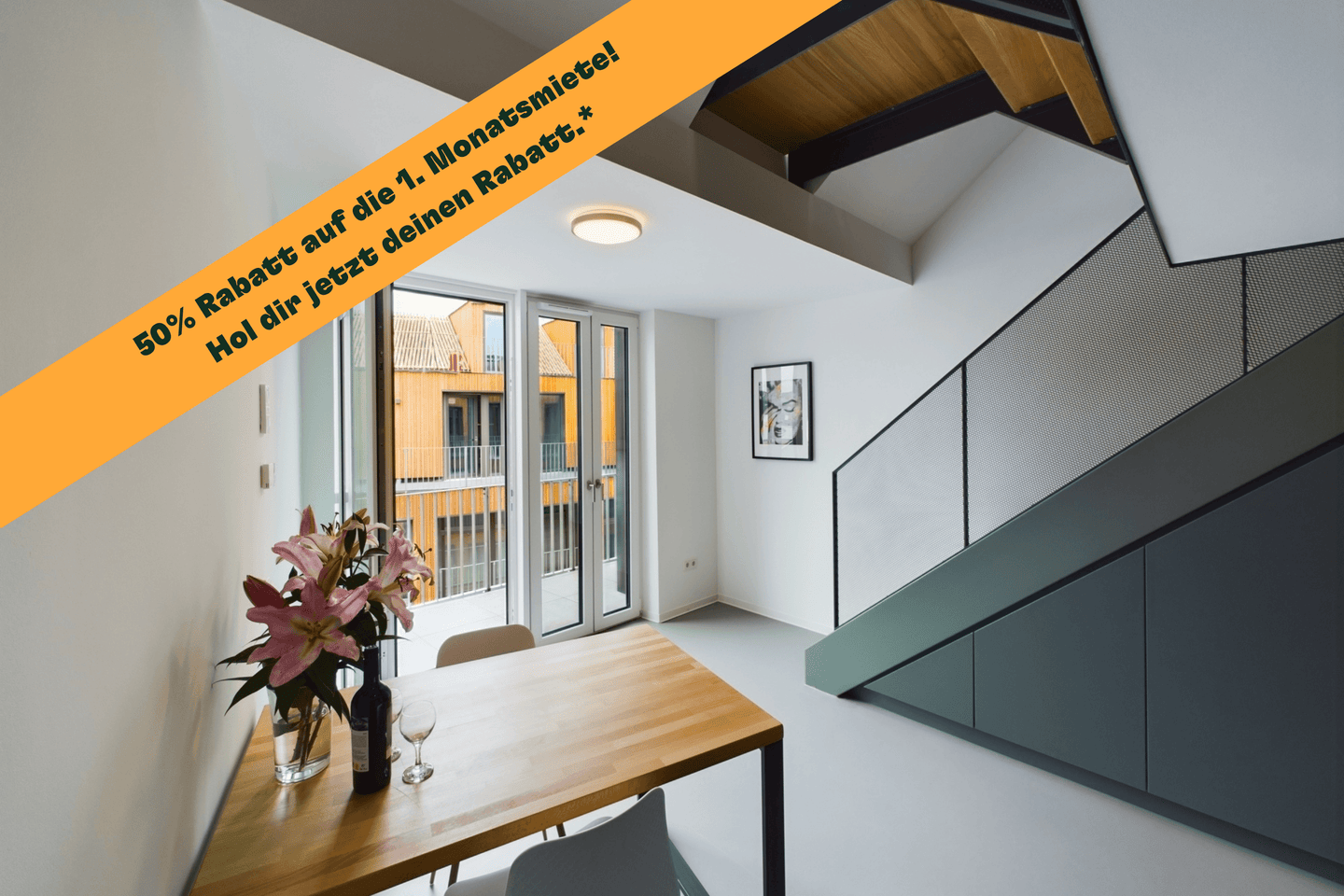 Möblierte Maisonette mit Balkon | All Inklusiv Miete für die Maisonette Prime