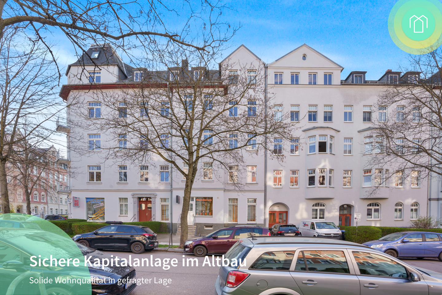 Vollvermietetes Mehrfamilienhaus in Chemnitz-Kaßberg - Charmante Anlage mit 2 Stellplätzen – Chemnitz – Bild 1 von 9