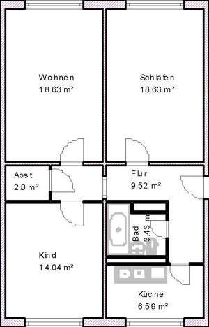 City Wohnung – 39104 Magdeburg – Vorschaubild 2
