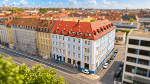 Repräsentatives Gebäudeensemble in der Würzburger Altstadt