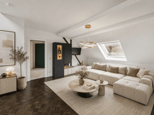 Unverwechselbare Maisonette mit sonniger Dachterrasse & historischem Flair.