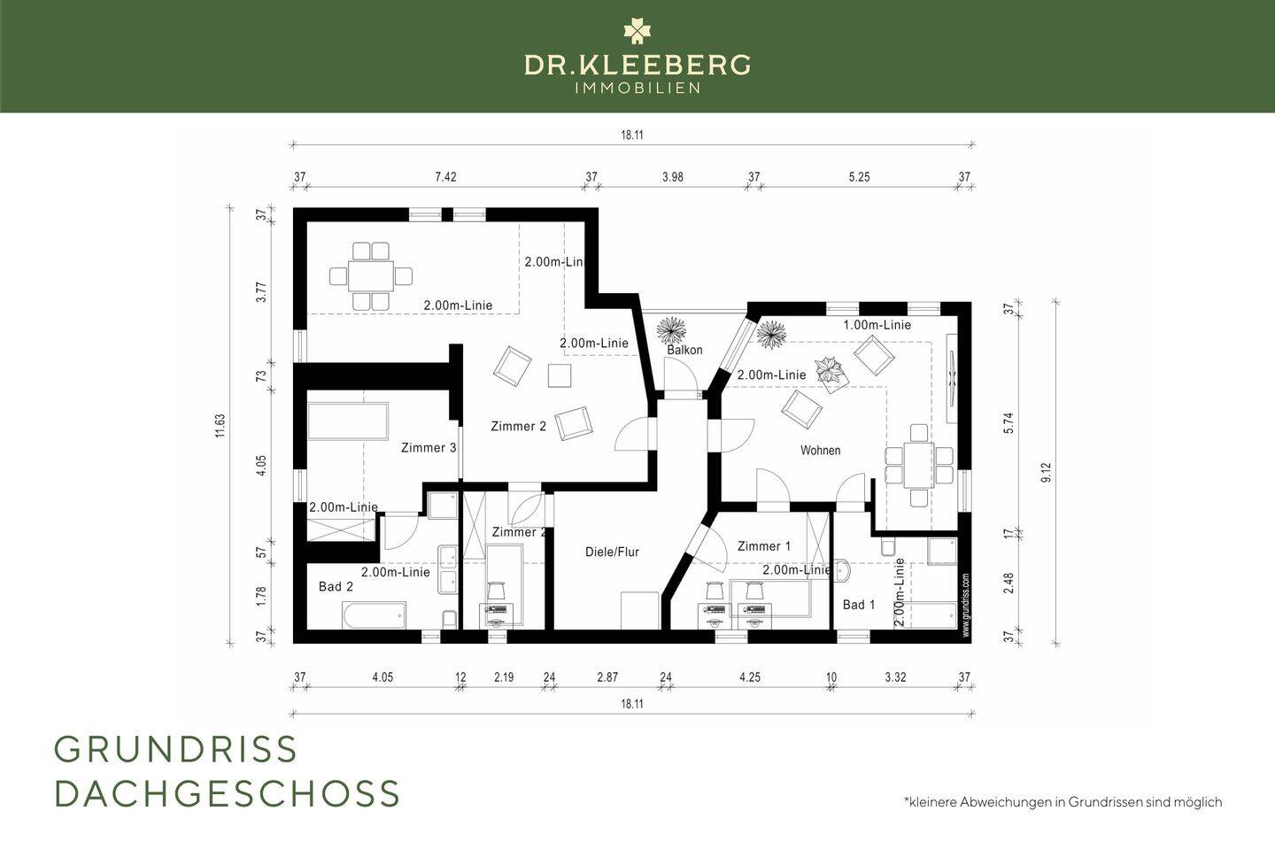 Großzügiges Wohnhaus aus den 60er-Jahren mit großem Potenzial in ruhiger Lage von Münster-Gievenbeck – Münster – Vorschaubild 8