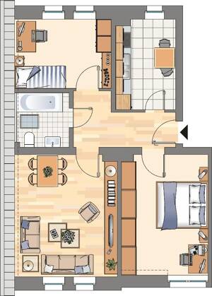 Ab September verfügbar! 3-Zimmer Wohnung in Dortmund Bövinghausen – 44388 Dortmund – Vorschaubild 2