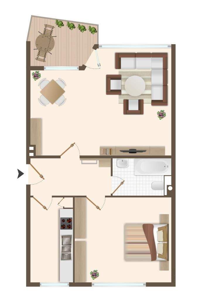 WOHNWERTE HAMBURG - Moderne 2- Zimmer Wohnung mit sonnigen Balkon im Herzen von Langenhorn! – Hamburg – Vorschaubild 7