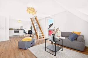 GALERIEAUSBLICK - Traumhafte 3,5-Zimmer Maisonette-Wohnung mit Stellplatz in Stuttgart-Plieningen – 70599 Stuttgart – Vorschaubild 4
