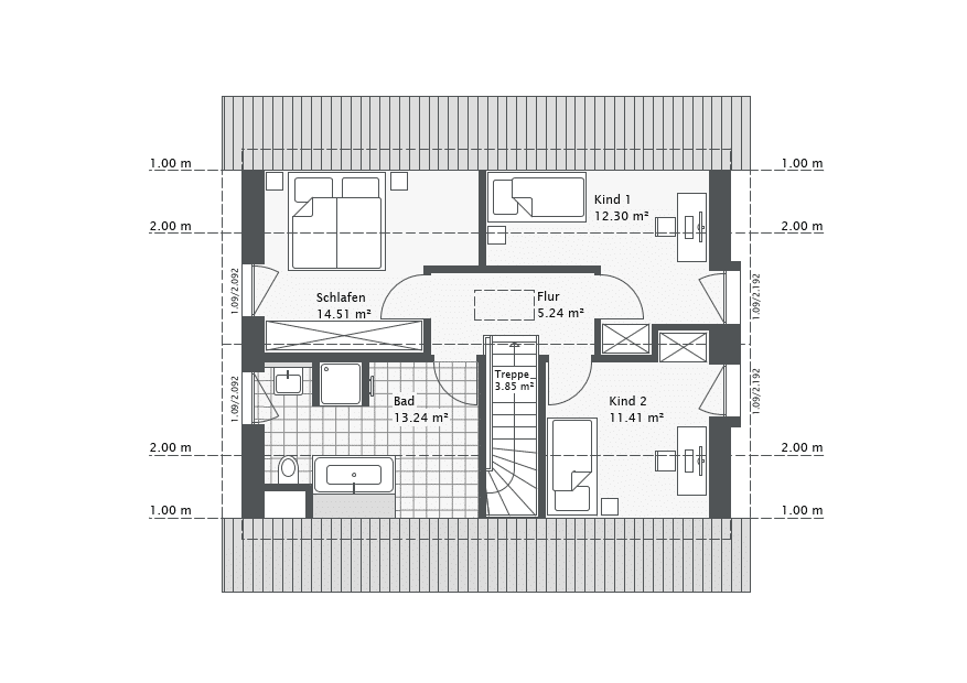 Danhaus, der einzige Fertighausanbieter, der die gemauerte Klinkerwand ohne Aufpreis im Standard hat – Lindern (Oldenburg) – Vorschaubild 6