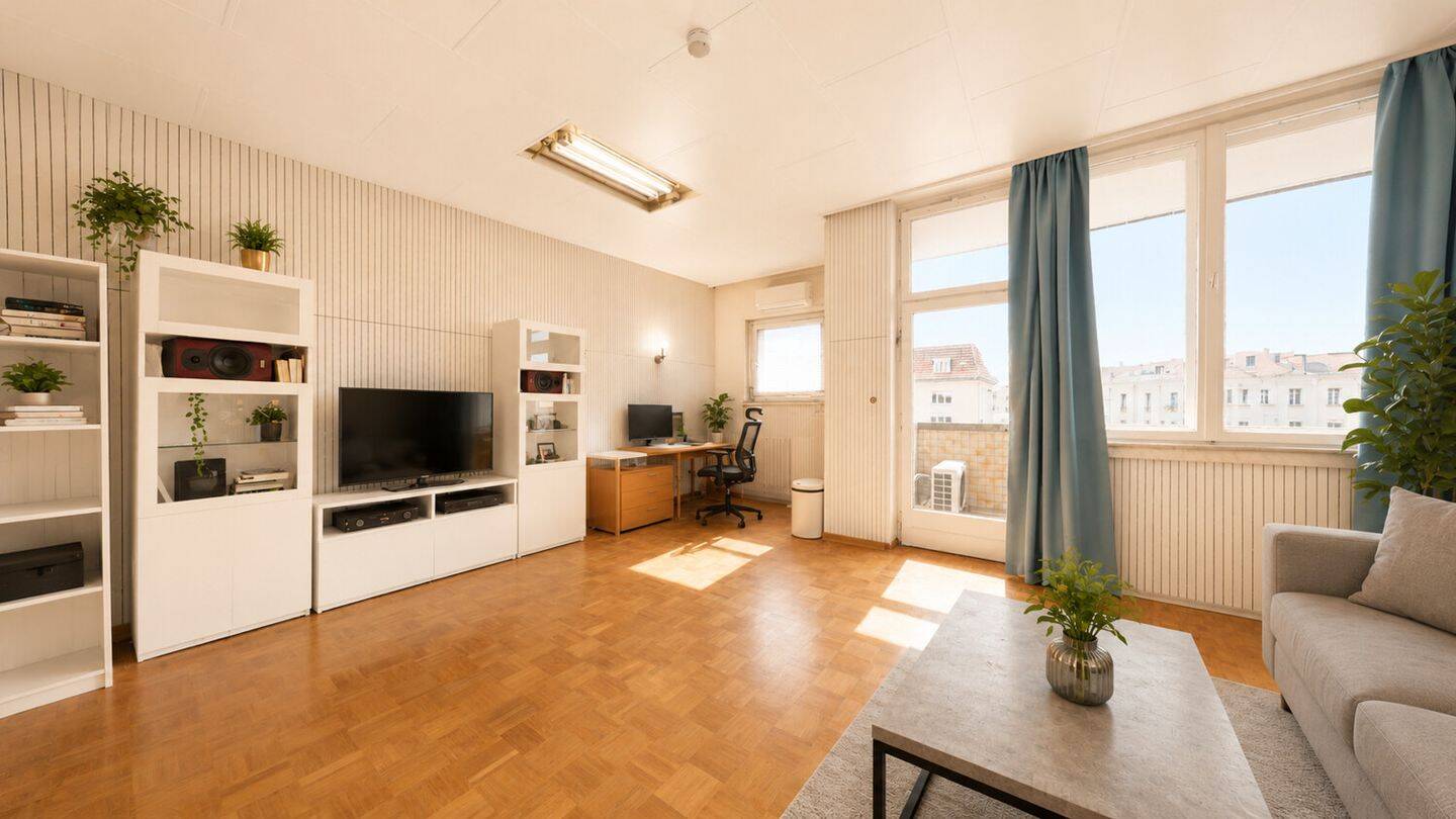 Sonnige 3-Zimmerwohnung mit Südbalkon – Berlin – Vorschaubild 2