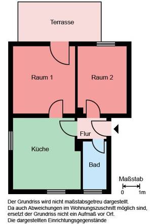 Demnächst frei! 2-Zimmer-Wohnung in Bergkamen Oberaden – 59192 Bergkamen – Vorschaubild 2