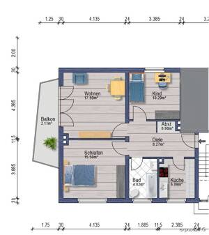 SHG+++ Kernsanierte Wohnung in ruhiger idyllischer Lage – 58091 Hagen – Vorschaubild 2