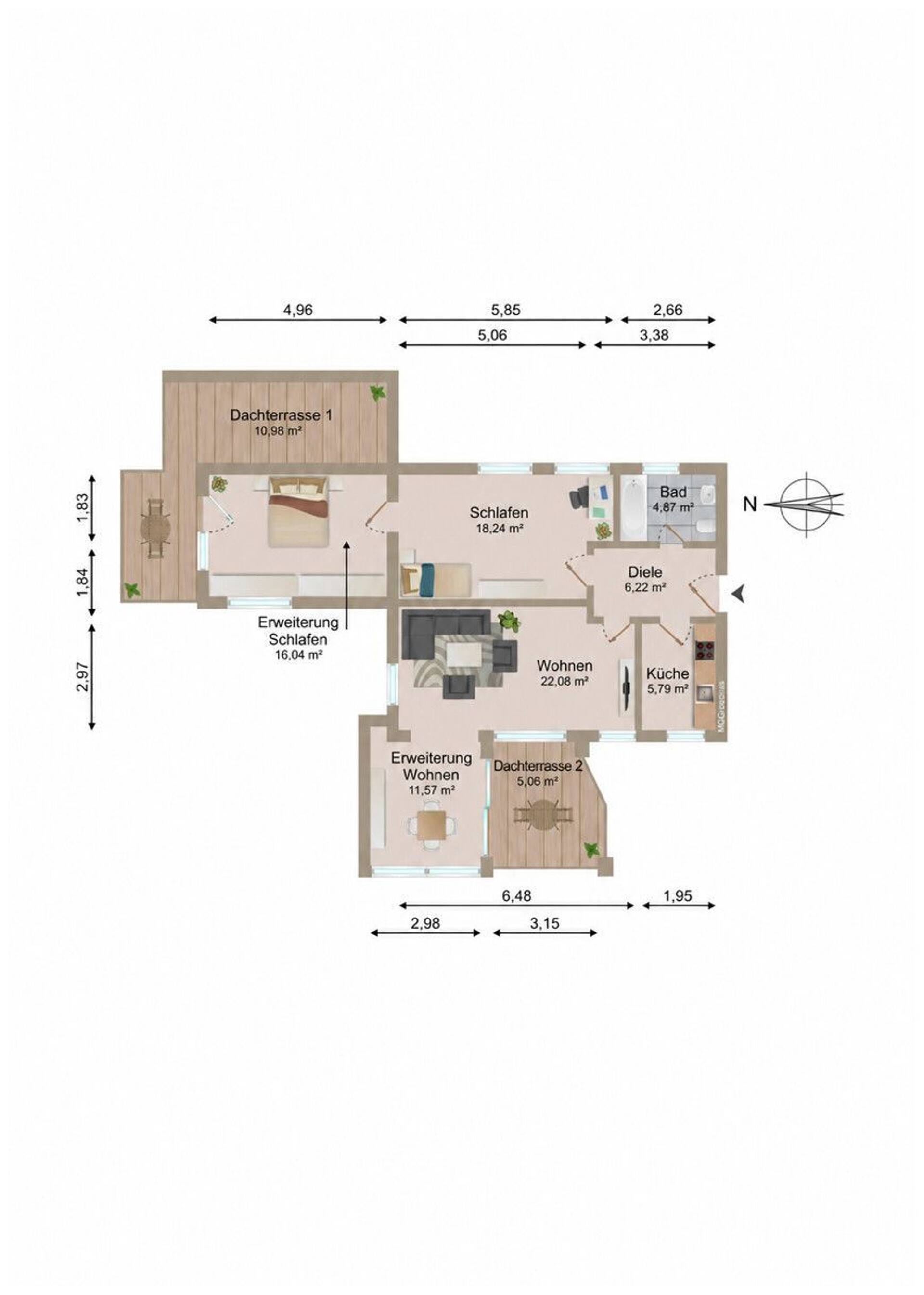 Rohdachboden in 86825 Bad Wörishofen mit 101 m² kaufen