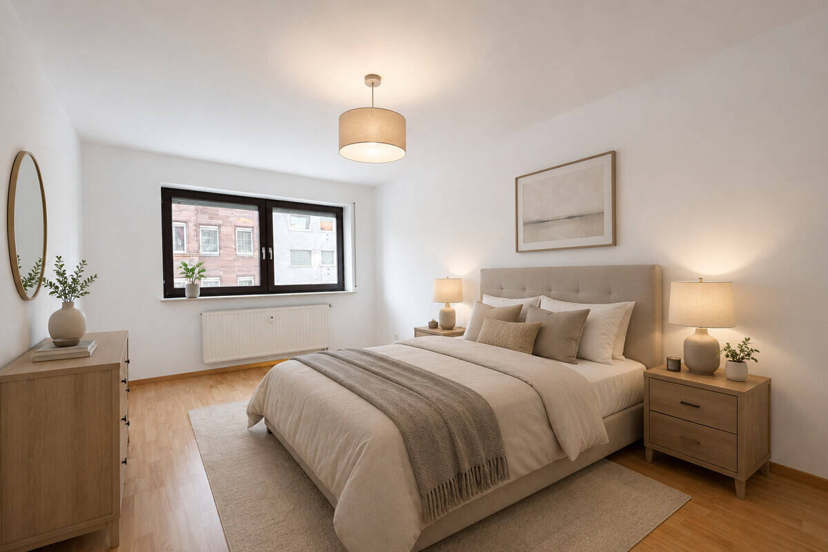 Zentrumsnah mit schönem Balkon - 2 Zimmerwohnung mit Stellplatz – Nürnberg – Vorschaubild 4