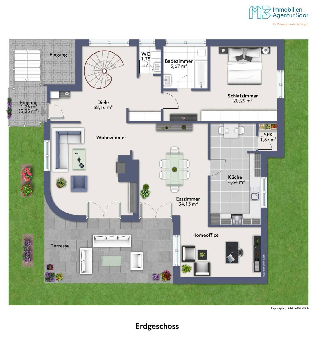 Bungalow zum Vollenden in Top-Lage von Gersweiler – Saarbrücken – Vorschaubild 3