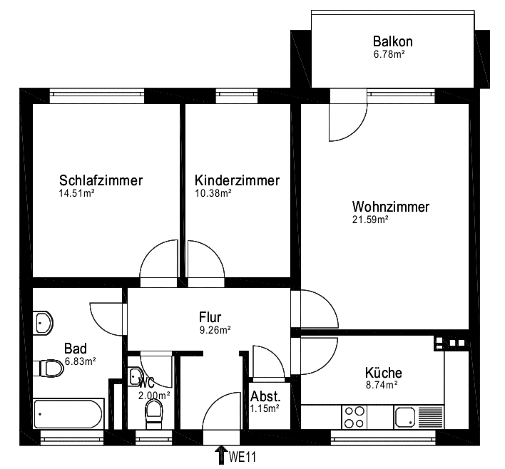 Etagenwohnung in 51065 Köln mit 75 m² kaufen