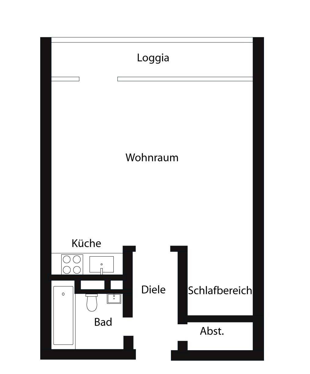 Tolles Apartment mit Schlafbereich und TG-Stellplatz – Bonn – Vorschaubild 7