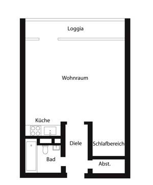 Tolles Apartment mit Schlafbereich und TG-Stellplatz – 53117 Bonn – Vorschaubild 7