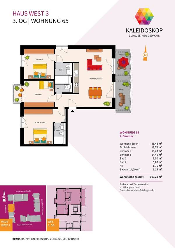 Etagenwohnung in 69126 Heidelberg mit 109,28 m² kaufen