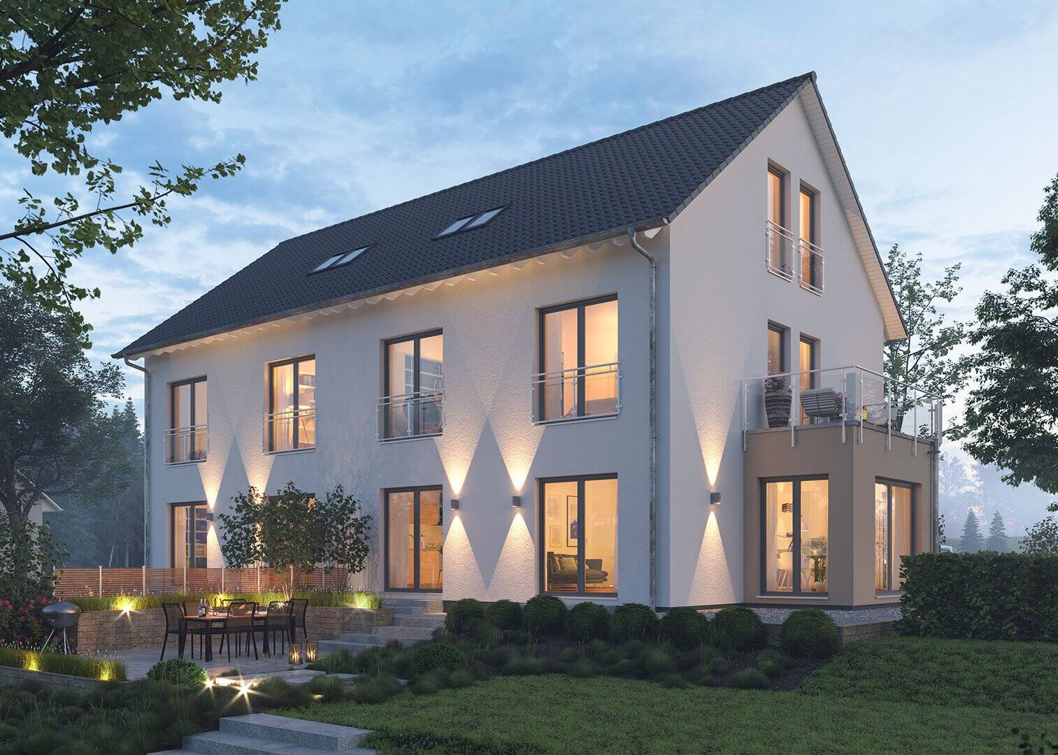 Hier wohnen zwei Familien wie in einem Doppelhaus. – Raunheim – Vorschaubild 2