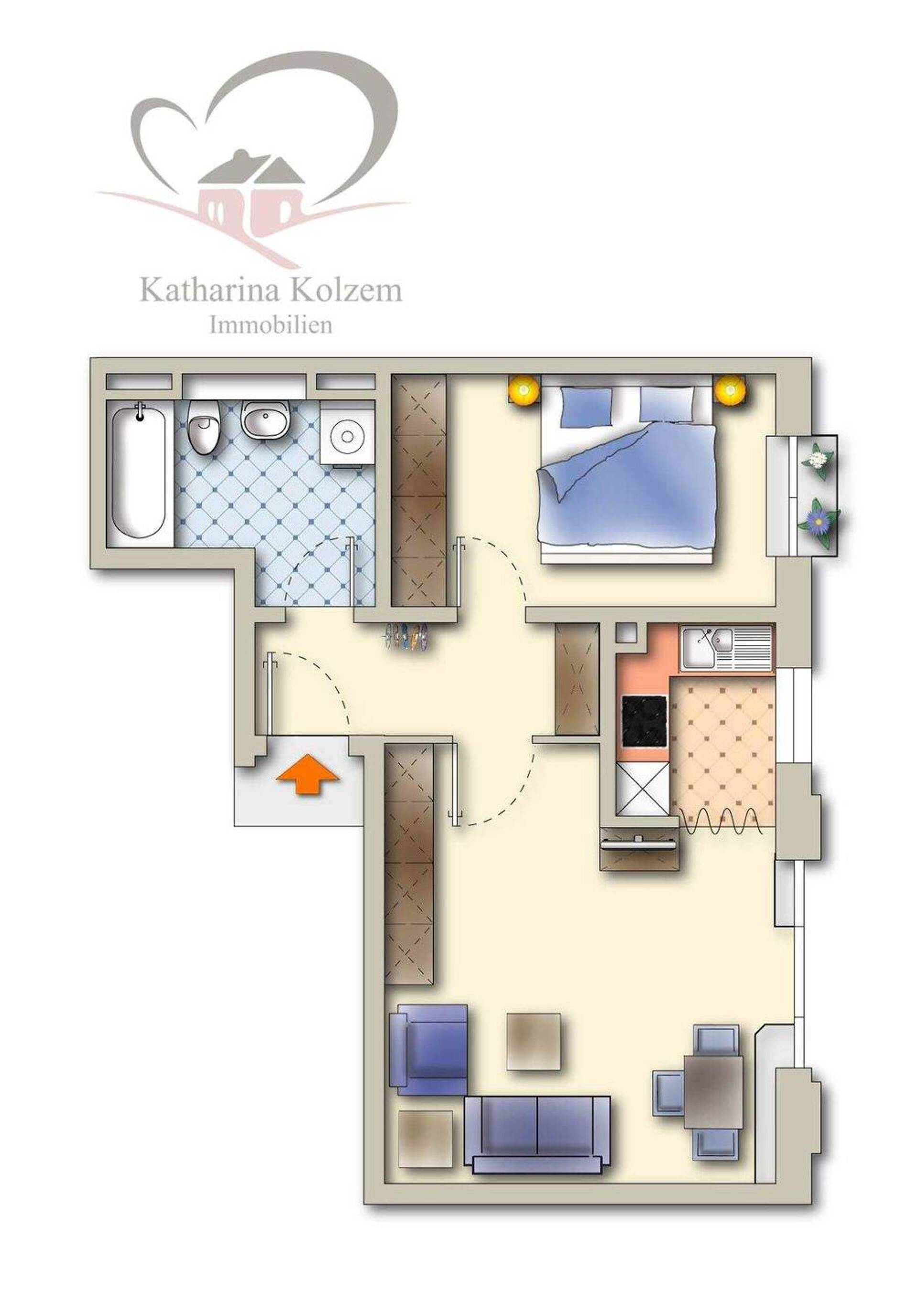 Etagenwohnung in 50823 Köln mit 46,72 m² kaufen