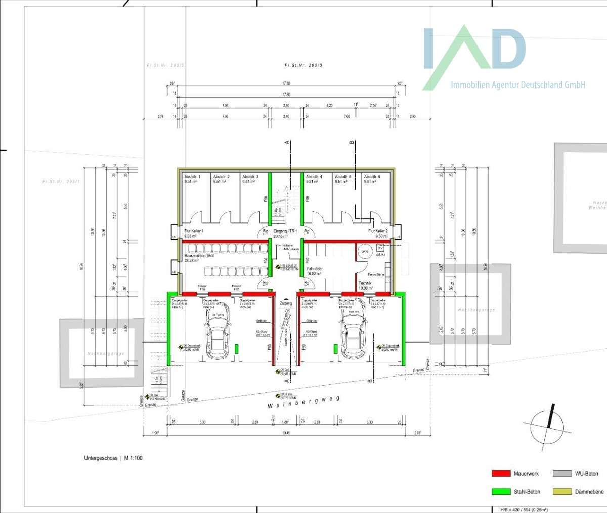 Rohbau eines modernen 6-Familienhauses mit Südhanglage und traumhaftem Ausblick – Forchtenberg – Vorschaubild 8