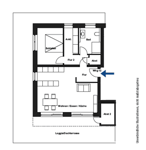 Penthouse !! Moderne Neubauwohnung in ruhiger Lage von Friedrichshafen – 88045 Friedrichshafen – Vorschaubild 2