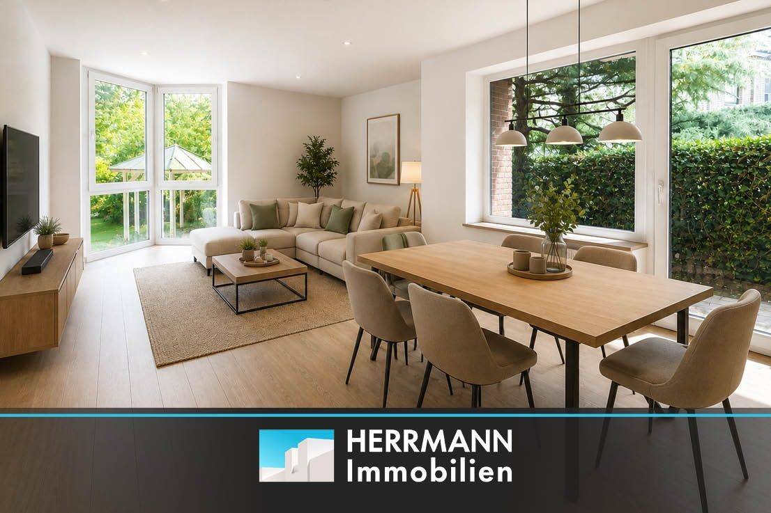 Attraktive 3-Zimmer-Wohnung mit Gartenanteil und Carport in Springe Zentrum