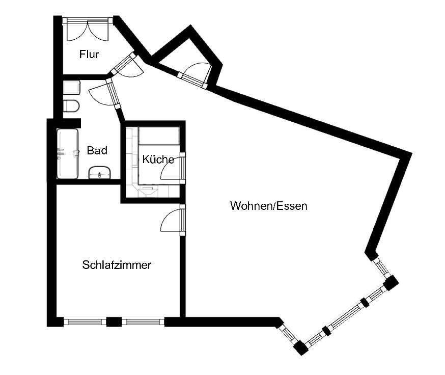 ZENTRUM-NORD + 2 RAUM WOHNUNG MIT GRÜNDERZEITFLAIR – Leipzig – Vorschaubild 2
