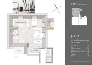 Zentral und modern - 2-Zimmer-Wohnung mit Balkon in Herdern – 79104 Freiburg im Breisgau – Vorschaubild 2