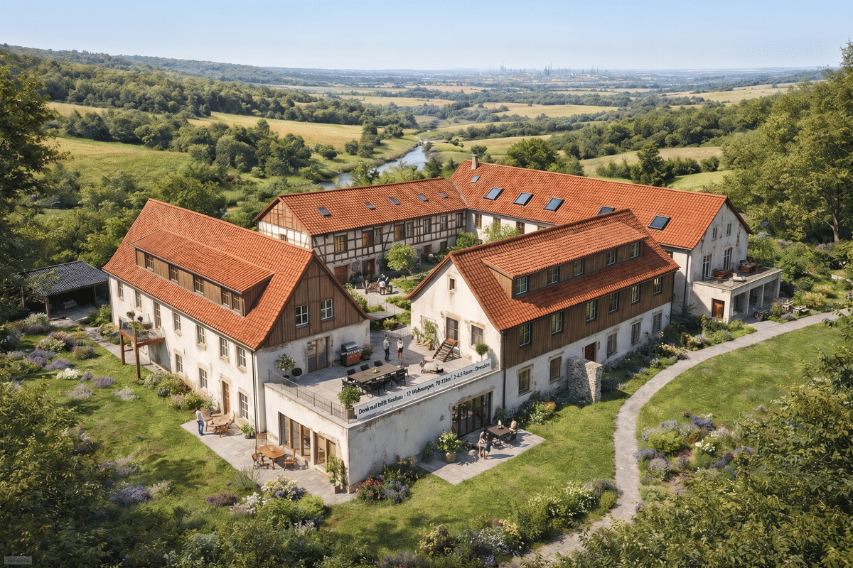 Global Objekt ! 6 Neubau Wohnungen in idyllischer Lage im Grünen + QNG + KFW 40 = 10% Sonder AFA – 1156 Dresden – Bild 1 von 9