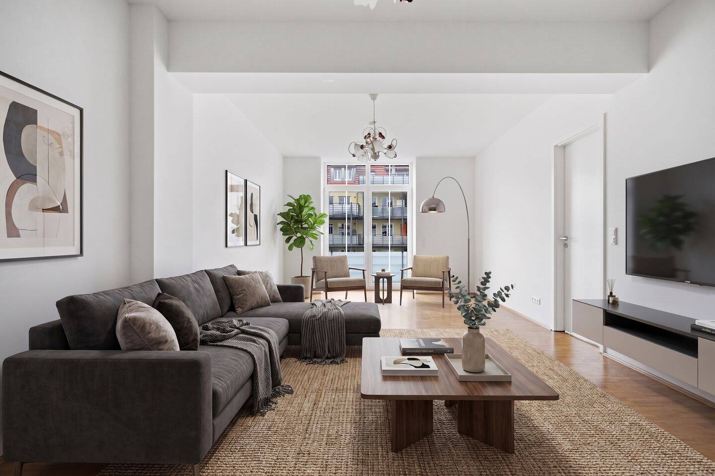 Lichtdurchflutete 2-Zimmer-Wohnung in St. Johannis mit großem Westbalkon
