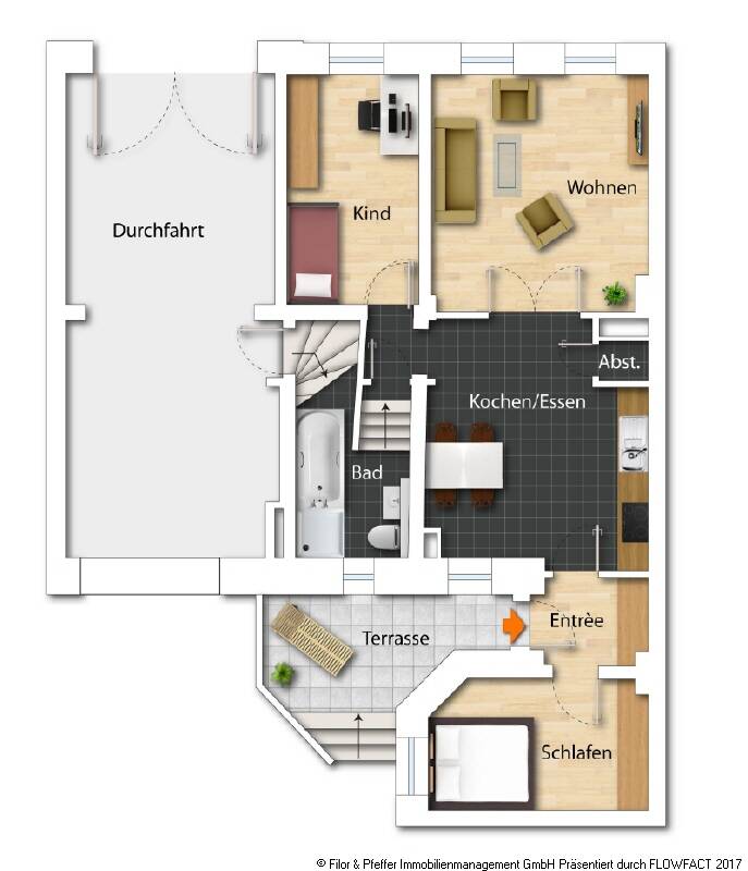 Ihr Wohntraum wird wahr - Fußbodenheizung, Balkon, Parkett, Einbauküche! – Magdeburg – Vorschaubild 9