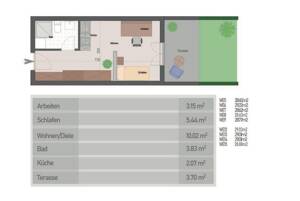 Attraktives 1-Zimmer-Apartment mit Privatgarten & Terasse in München-Pasing – 81241 München – Vorschaubild 8