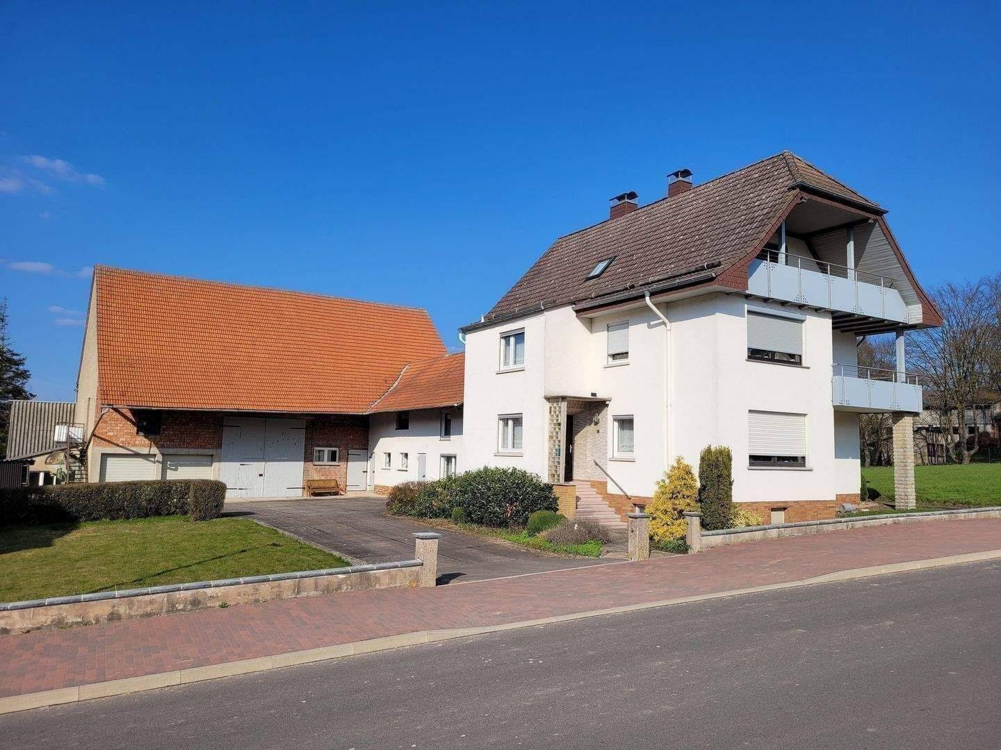 WEITLÄUFIG!!! Ein- Zweifamilienwohnhaus mit Zwischenbau, Scheune und 8206 m² Grundstück – Hohenroda – Bild 1 von 9
