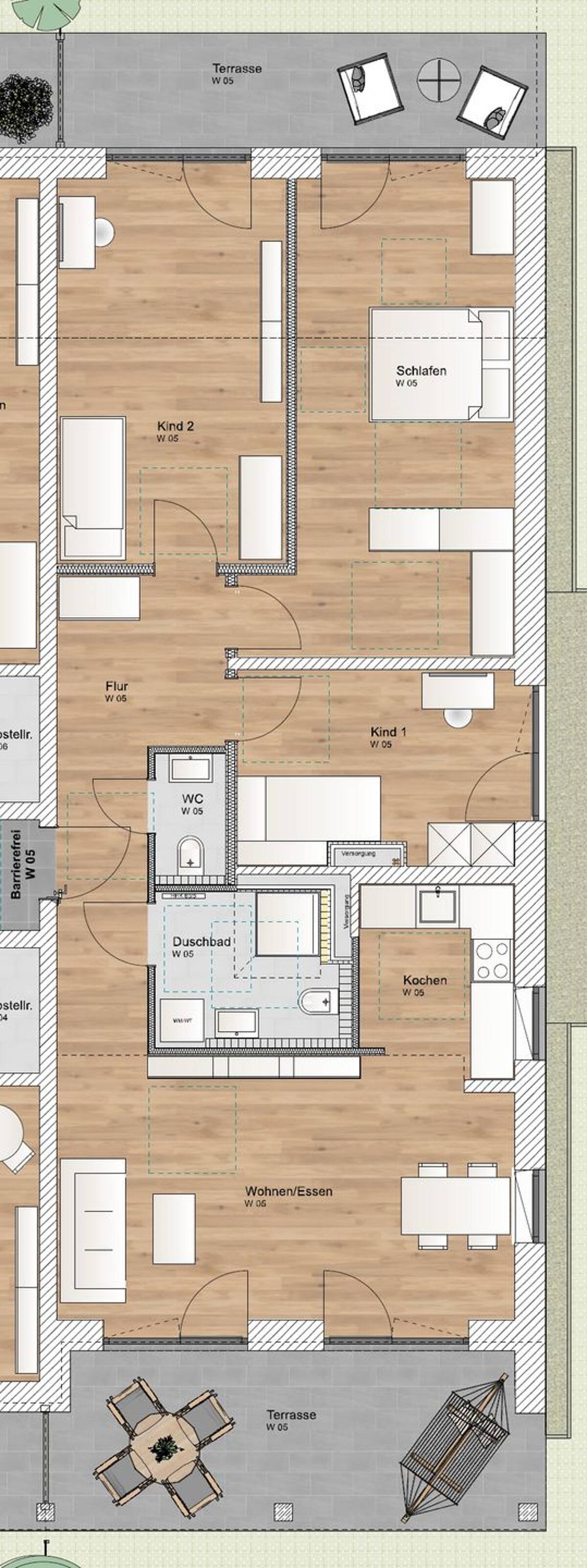 4 Zimmer EG Wohnung mit Süd- und Nordterrasse – 85748 Garching bei München – Bild 1 von 9