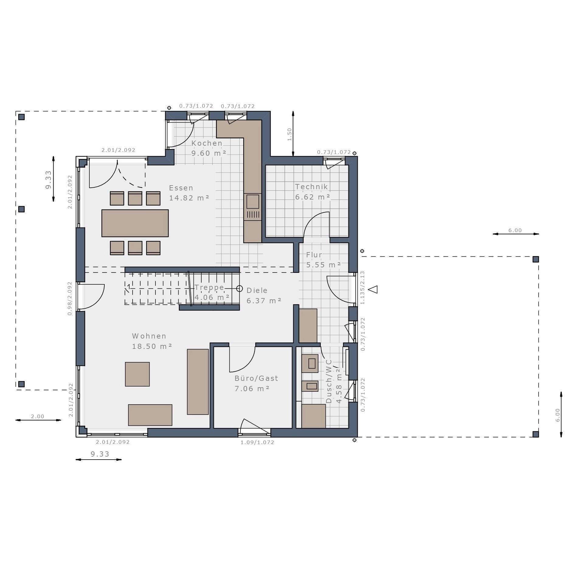 Exclusiv für Schwabenhaus-Baufamilen: moderner Neubau in naturnaher Lage – Burghaun – Vorschaubild 5