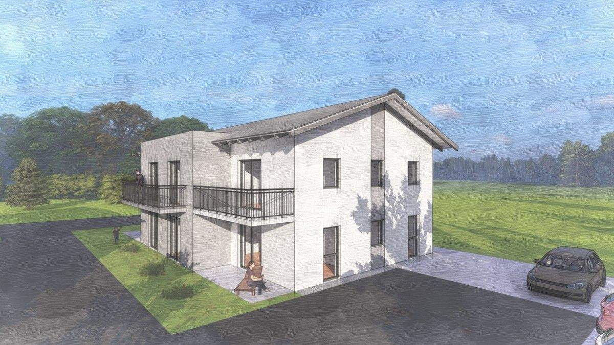 NEUBAU 2 Zimmer Eigentumswohnung, Haus 1 - OG rechts - Nähe der Stadt Cham - PROVISIONSFREI