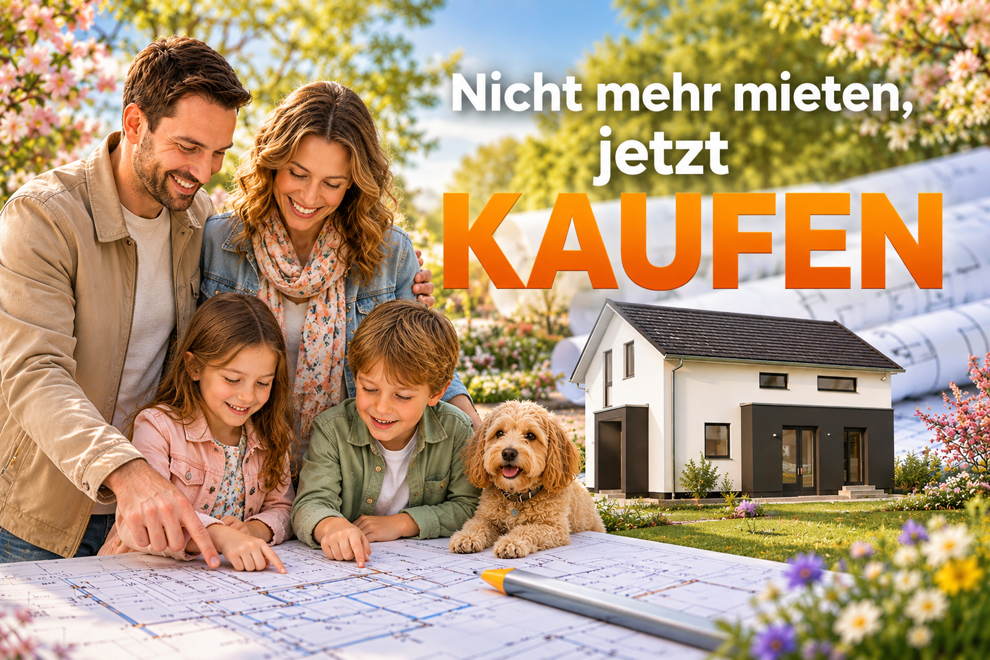 Einfamilienhaus zu mietähnlichen Konditionen - Bauen statt Mieten