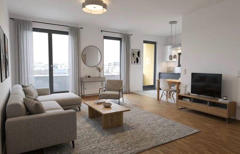 Von Privat: Attraktive freie 4 Zi. Whg. 100m2, 3.OG, Loggia mit Alpenblick Nähe Riemer Park /See – München – Vorschaubild 2