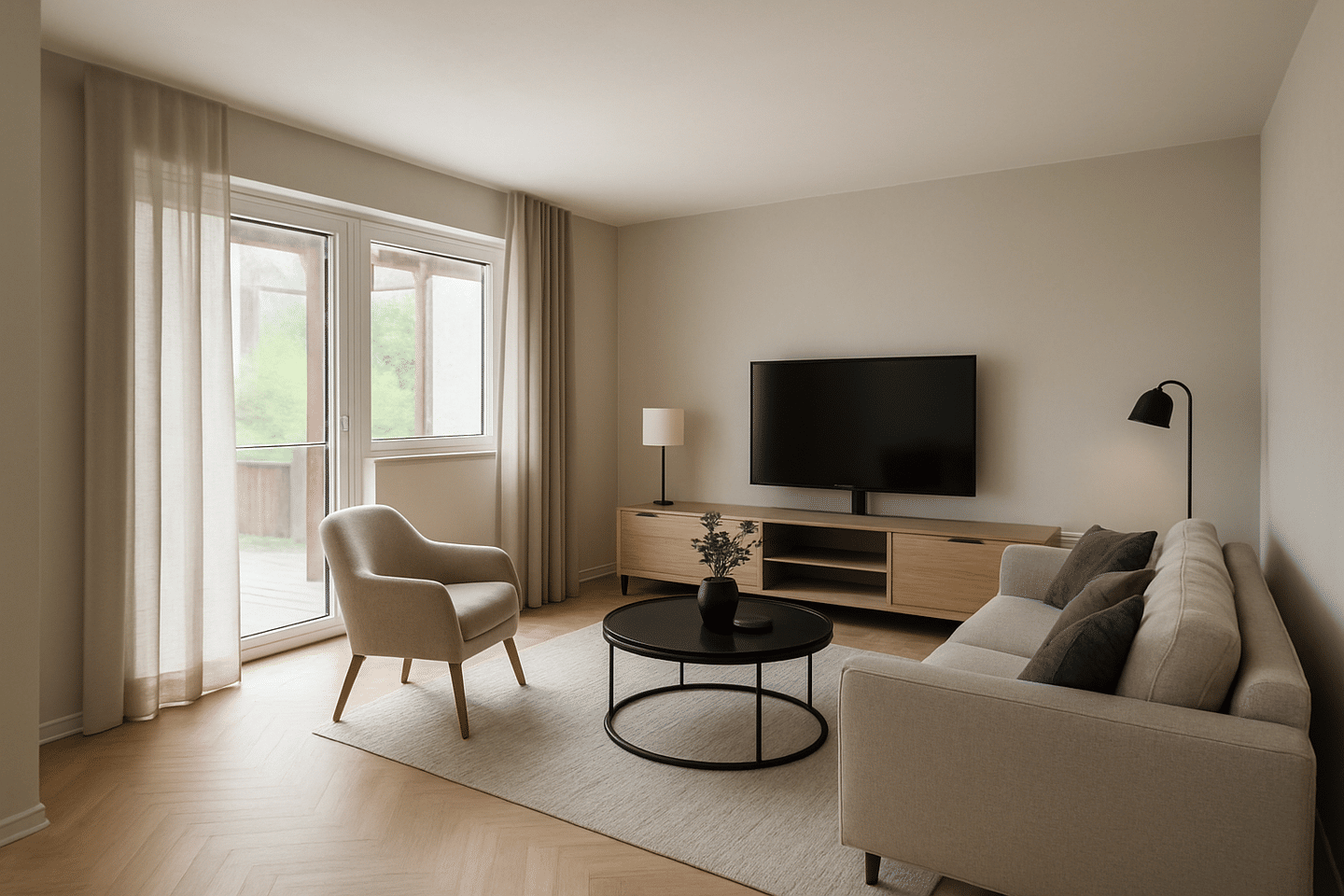 Modern wohnen mit Terrasse und Garten: hochwertig sanierte Erdgeschosswohnung mit großer Wohnküche – Ochsenfurt – Vorschaubild 4