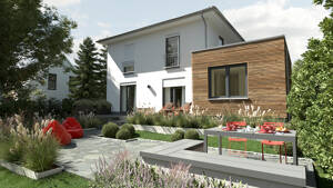 Moderne Stadtarchitektur mit individuellem Charakter