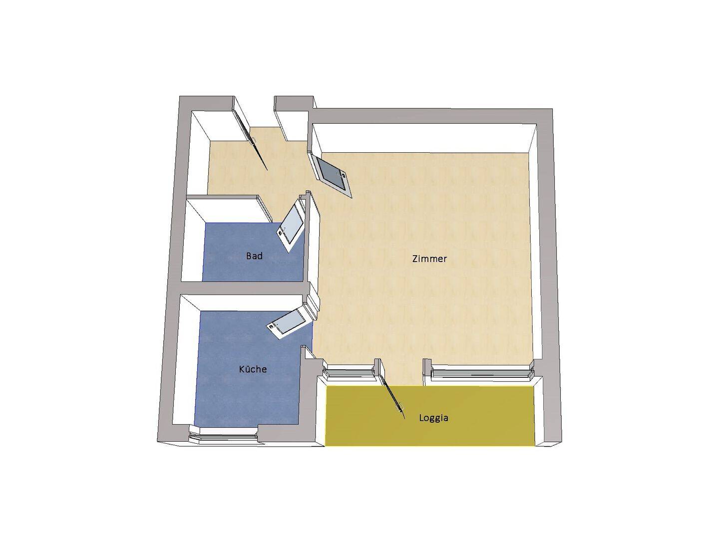 IMMOBERLIN.DE - Sonnige Wohnung mit Südloggia & Lift im beliebten Bayerischen Viertel – Berlin – Vorschaubild 6