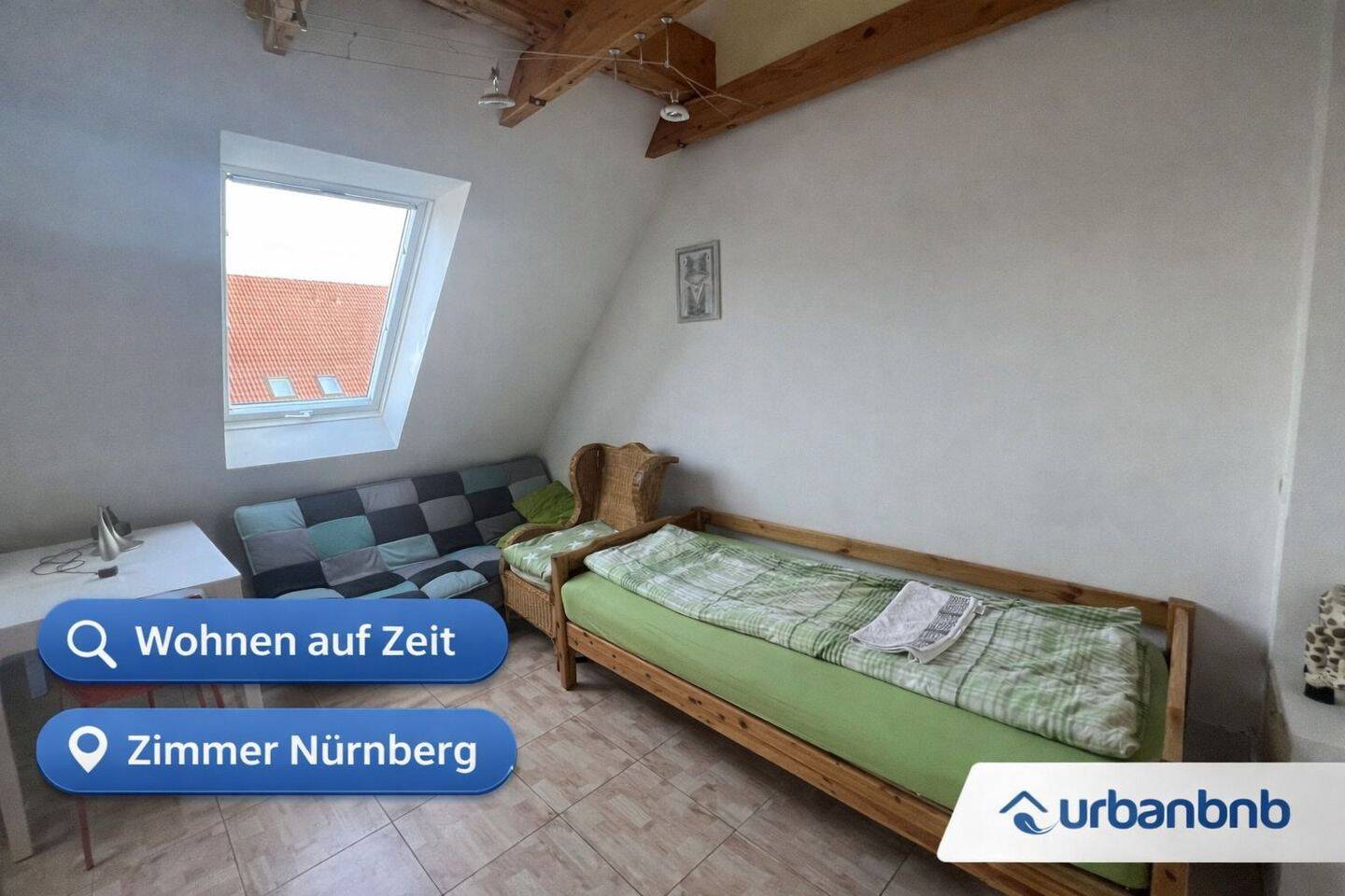 Wohnen auf Zeit Nürnberg - Maisonette Zimmer mit eigenem Bad